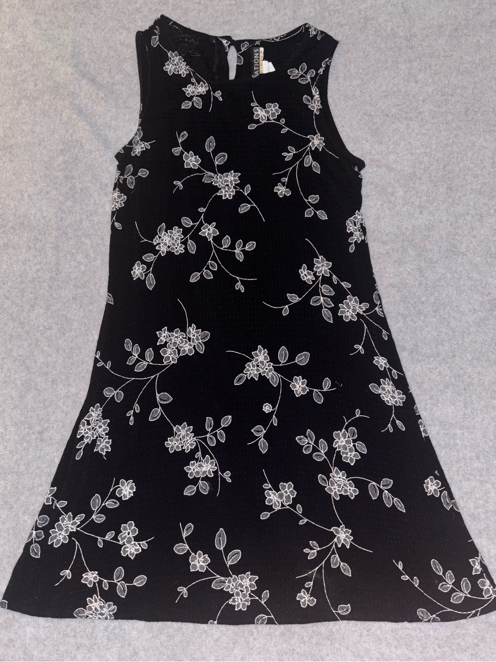 Vintage Notations Clothing Co. Black Floral Dress